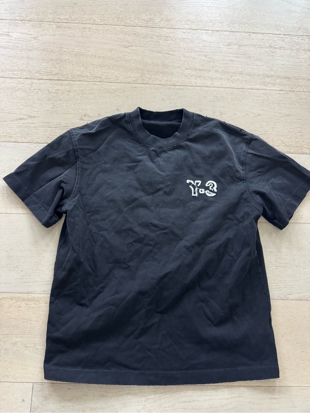 Y-3 logo 3-D black Tee
